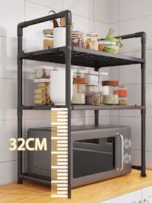 1 Giá để lò vi sóng chịu lực, Giá đựng gia vị nhà bếp nhiều tầng, Đồ sắp xếp gia đình, Đồ nấu nướng & Đồ dùng lưu trữ - Nhiều màu - Xem 6