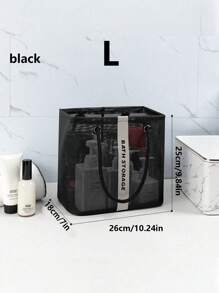 可折叠网状淋浴推车收纳架 - 便携式浴室储物篮，用于存放洗漱用品、洗发水、婴儿用品、肥皂和化妆品、浴室配件、房间装饰