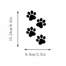 爪印乙烯基贴纸、狗爪汽车贴纸、猫爪汽车贴纸、狗妈妈礼物、猫妈妈礼物、笔记本电脑贴纸、旅行杯贴纸、乙烯基贴纸、汽车零件 - 均碼 - 查看 3