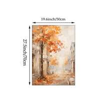 1 幅秋季墙壁艺术画秋季风景帆布印刷画，适合卧室、客厅或办公室的秋季装饰，适合秋季或秋季假期海报，适合送给她的礼物，无框或带框