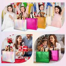12, Mixed Color Gift Bags, Colored Large Gift Bags, Birthday Party Bags, Party Bags, Wedding Bags, Shopping Bags, Party Bags, Baby Gift Bags, Reusable Gift Bags. - 12個 - 查看 10