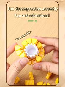 1 件 DIY 玉米拼图，自组装减压玩具，儿童创意礼物 - 玉米拼圖 - 查看 4