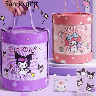 Sanrio Nueva caja de regalo vacía de Sanrio, Hug Bucket, caja de regalo de cumpleaños, caja de regalo de recuerdo de alta gama