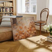 1 幅秋季墙壁艺术画秋季风景帆布印刷画，适合卧室、客厅或办公室的秋季装饰，适合秋季或秋季假期海报，适合送给她的礼物，无框或带框