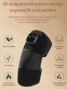 可充电加热膝盖按摩器，腿部按摩器，带可调节加热和振动功能，4 档温度和 3 档强度设置，适用于膝盖、肩膀和肘部，是馈赠亲朋好友的理想之选，膝盖按摩器，电动按摩器 - 彩色 - 查看 9