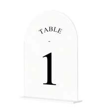 10pcs Gold Mirror Acrylic Table Numbers 1-10 With Holder, Gold Arch-Shaped Acrylic Table Sign Holder Suitable For Wedding Reception, Party, Event, Birthday