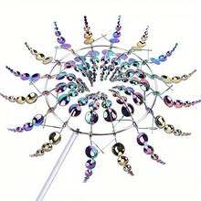 A Magical Kinetic Golden Windmill Rotator Wind Catcher, A Creative Yard Garden Lawn Outdoor Yard Decoration Unique Wind Collector - 1 件 - 查看 8