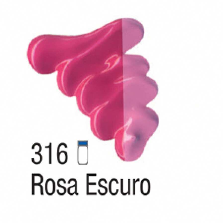 Acrilex Oil Paint 20 Ml - Oil Colors Classic - Dark Pink - View 1