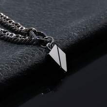 1 件装游戏爱与深空拉斐尔角色扮演项链男女通用金属叶吊坠朋克运动链饰品配饰礼物 - 彩色 - 查看 9