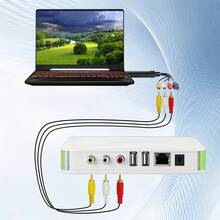 USB-Video-Aufnahmekarte zum Plug & Play - RCA zu HD 720P-Konverter für VHS, VCR, Hi8, DV-Tapes - kompatibel mit PC & unterstützt PAL/NTSC-Formate