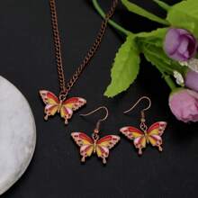 Butterfly Necklaces For Women Dainty Butterfly Charm Earrings Butterfly Pendant Necklace Jewelry Set Butterfly Gifts For Women