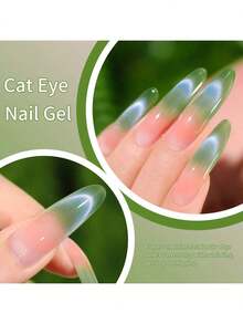 XEIJAYI 15ML Barley Cat Eye 3 Colors Cat Eye Nail Gel Polish  Semi Permanent Nail Art Soaking UV LED Nail Salon DIY Nail Salon Gel For Spring And Summer - xanh quân đội - Xem 7