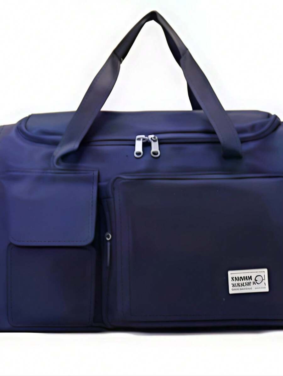 New Korean Casual Style Travel Bag With Separate Dry And Wet Compartment, Space For Shoes, Compatible With Wheeled Suitcase, Carry-On Suitcase And Gym/Sports Suitcase.
