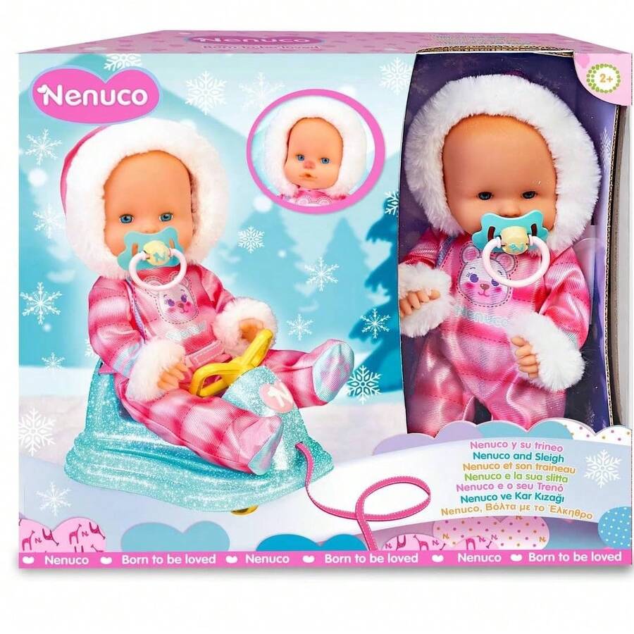 Famosa Nenuco Y Su Trineo Set De Juego De Nenuco Ideal Para La Diversión De Los Más Pequeños, Atuendo y Trineo Para La Nieve - Multicolor - Ver 1