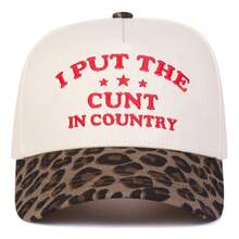 1 件女式“I Put The In Country”卡车司机帽，个性化字母和星星刺绣棒球帽，街头时尚五片帽，户外防晒休闲帽，适合春秋旅行海滩 - 彩色 - 查看 10
