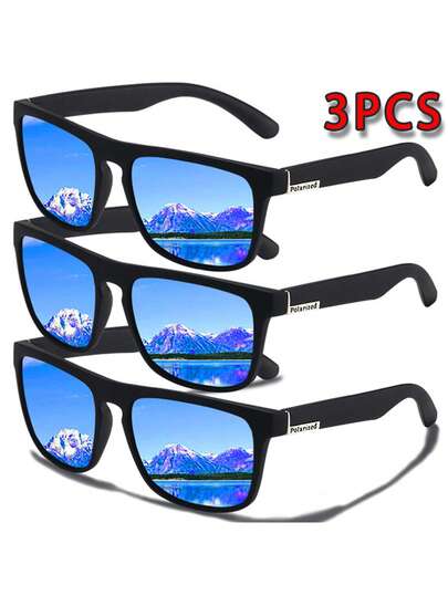 3 paires de lunettes de mode décontractées rétro unisexes, convenant à toutes les occasions, loisirs, vacances, vie quotidienne