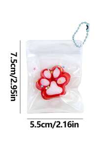 1pc Silicone Cat Paw Toy, Grape Texture, Slow Rebound, Durable, Large/Medium/Mini Cute Cat Paw Squeeze Toy, Children/Adult Stress Relief, Children's Day Gift, Holiday/Birthday Gift, Gift, Children's Toy, Holiday Gift, Party Favor, Christmas/Halloween/Thanksgiving Gift (Card Style Randomly Sent) - Cat's Paw - View 10