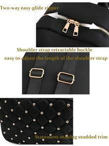 Functional Backpack For Women, Business Casual Commuting Travel Backpacks, Cute Multi-Compartment Versatile Computer Daypack, Portable Campus School Bag For Junior High School And College Students, School Backpack, Elementary School, Middle School, High School, Back To School Bags, Waterproof, Lightweight, Classic Casual, Suitable For Teen Girls Women College Students, Teacher, Perfect For Back To School, First Day Of School, Middle School, High School - 彩色 - 查看 5