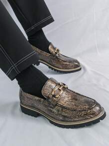 Men's Slip-On Loafers, Casual Business Formal Dress Shoes, Groom Wedding Shoes, Size 38-46