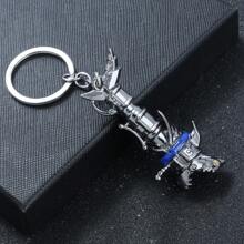 1pc Cannon Necklace Jinx Cannon Keychains Game LOL Runaway Loli Metal Key Ring For Car Key Pendant Necklace Arcane Jewelry - Multicolor - View 2