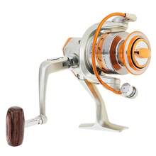 7000系列12个滚珠轴承5.2:1渔线轮，海水和淡水旋转式渔线轮，带金属线杯和手柄