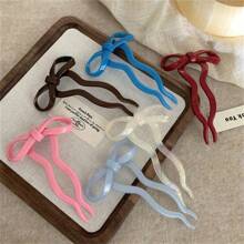 1 件装女士醋酸纤维蝴蝶发夹 2024 新款彩色发髻发夹甜美发饰、发髻接发、发髻制作器、发髻发片、发型夹、发夹