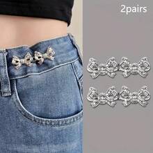 1/2/3/4/6 Pairs Butterfly Buckle Waist Cincher Removable Buckle Waist Trainer, No Sewing Required - Multicolor - View 18