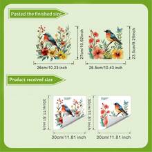 2pcs Floral Toilet Stickers To Add A Romantic Touch To Your Bathroom,Stickers,Wall Decal, Vinyl Decal For Home Decorations,Spring Decoration Items Refresh Your Home,Rama Decoration Stickers Gifts Birthday Graduation