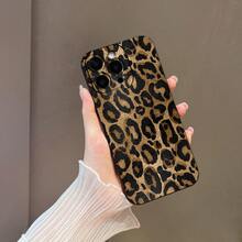 Cheetah,Leopard Print 1pc Matte Soft TPU Phone Case With UV Printed Cute Black & Yellow Leopard Skin Pattern, Compatible With IPhone 11, 12, 13, 14 Pro Max, 15 Plus, 16 Pro And Galaxy S25 Ultra, S24 Plus, S23 FE, S22, A55, A54, A53, A06, A05S, A15, A14, A35 Phones - Multicolor - View 2