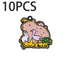 可爱的水豚河豚DIY吊坠首饰套装，可用于制作手链、项链和其他首饰。适合DIY爱好者。也非常适合馈赠亲朋好友。