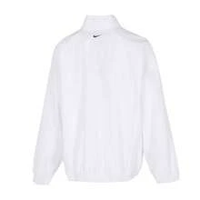 Nike Áo khoác thể thao NSW LOGO OS TRACK JKT, lót lưới, cổ đứng, thích hợp cho nữ tập luyện trong nhà/ngoài trời HV4108-100 - Trắng/Đen - Xem 2
