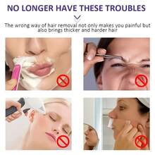 Lip Hair Removal Cream, Natural Coconut Essence + Aloe 100g1.75f1.Oz, Mild And Non-Irritating, Suitable For Underarms, Lips, Arms, Legs, Back And Private Parts, 5 Minutes Strong Hair Removal, Lasting Effect - 彩色 - 查看 9