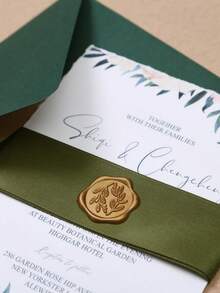 20/30/50/100 Pcs Wax Seal Stickers, Wedding Invitation Envelope Seal Stickers, Self Adhesive Envelope Seals, Perfect For Wedding, Invitation, Envelopes, Gift Wrapping, Christmas - Bronze - View 9