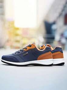 2025 年四季时尚防滑耐磨男士平底鞋适合派对、度假、通勤、户外、购物、日常、工作、休闲、运动、散步、跑步、健身房 2000 年代风格情人节创意 - 灰色 - 查看 3