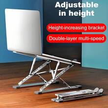 Giá đỡ máy tính xách tay N8 mới, Giá đỡ máy tính để bàn di động bằng hợp kim nhôm, Giá đỡ hai lớp treo có thể gập lại, Hỗ trợ chắc chắn cho máy tính xách tay - Nhiều màu - Xem 3