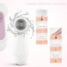 Waterproof Facial Cleansing Spin Brush Set With 5 Exfoliating Brush Heads Electric Face Scrubber Cleanser Brush By CLSEVXY Face Brush For Gentle Exfoliation And Deep Scrubbing