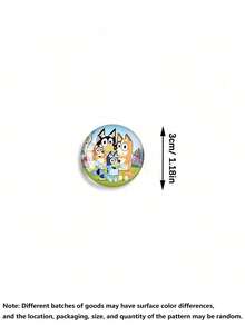 Bluey 10Pcs/Pack Blueys Family And Friends Cute Refrigerator Magnet Bluey Bingo Dog Kawaii Refrigerator Decorative Collection Party Favor Gifts Give Away Christmas