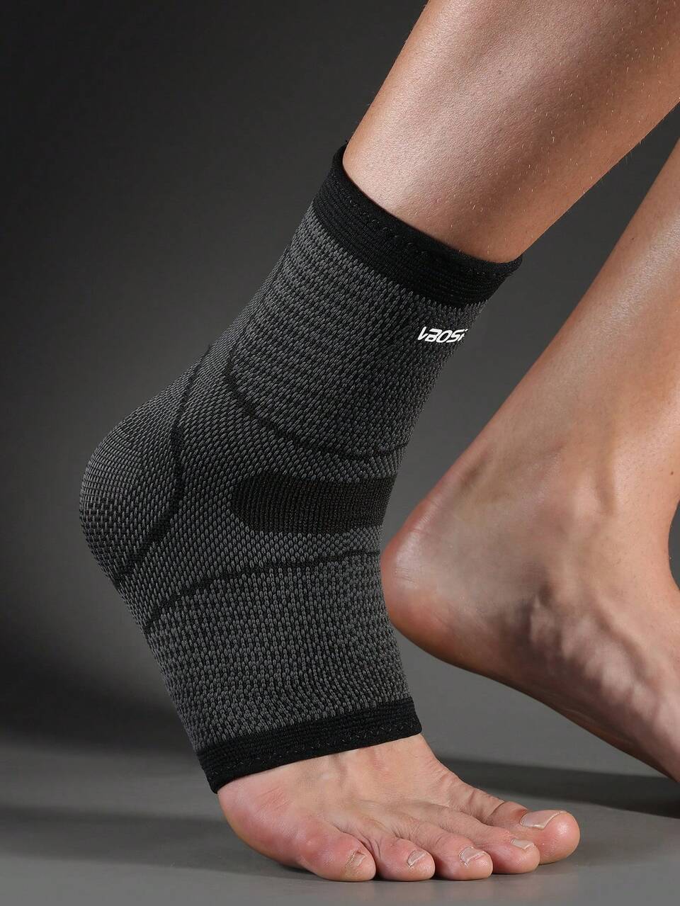 VBOSI 1pc Unisex Sports Ankle Support Sleeve, Moisture-Wicking For Running, Cycling, Fitness And Other Activities