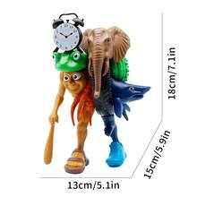 Tralalero Tralala Action Figures Set, Italian Brainrot Meme Shark Figures, Funny Tung Tung Tung Sahur Brainrot, Shark In Sneakers Viral AI Brainrot Animals Figurines