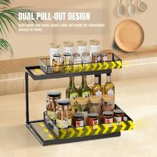 Under Sink Organizer And Storage – 2 Tier Slide-Out Pull-Out Cabinet Organizer Shelf With Metal Sliding Drawers For Kitchen, Bathroom, Pantry, Closet Cabinet Organization Rack