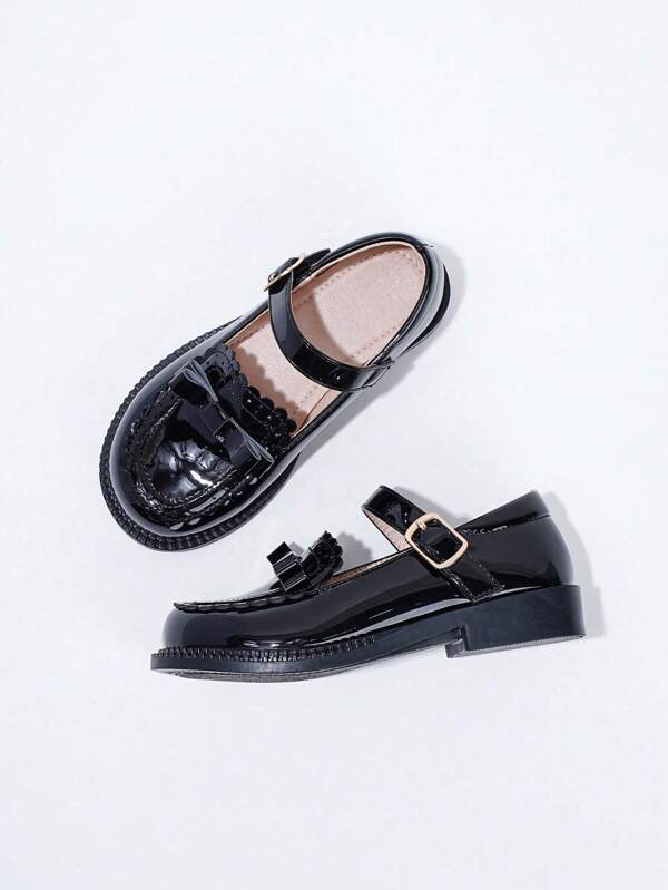 1 Pair Adorable Girls' Fashion Decorative Campus Cute Beautiful Flat Princess Shoes