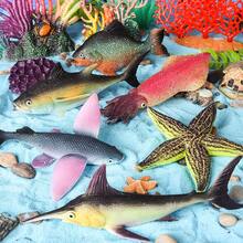 Simulation Soft Rubber Marine Animal Model Toy, Octopus, Manta Ray, Seahorse, Flying Fish TPR Children's Toy, Halloween, Christmas, Easter Party Decoration Gift - Multicolor - View 4