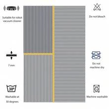 土耳其制造，珍珠数码防滑印花土耳其地毯 - AL4021，触感柔软，可水洗，带防滑毛毡背衬 - 现代装饰地垫，适用于客厅、卧室、浴室、走廊或玄关 - 5 种尺寸可选（40×60、50×120、50×160、50×80、60×100 厘米）。快干、吸水性能强，柔软舒适，设计舒适。室内外均可使用。 - 藍色 - 查看 5