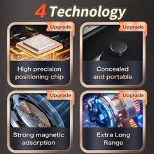 1pc Black Mini LBS Loss Prevention Device, Compact And Lightweight, Easy To Carry, Suitable For The Elderly, Pets