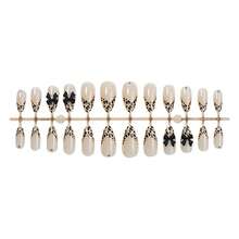 24Pcs Flower Press On Nails Extra Short Almond Fake Nails Colorful Floral Artificial Spring Nail Design French Tip False Nails Pink Full Cover Glue On Nails For Women Girls Acrylic Nails Decoration - 豹紋假指甲-10 - 查看 4