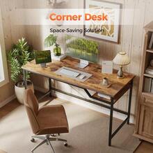 Computer Desk 48inch Gaming Desk For Small Spaces Modern Simple Style Table For Home Office Study Student Writing Table Rustic Brown 48 Inch - Nâu mộc mạc - Xem 5