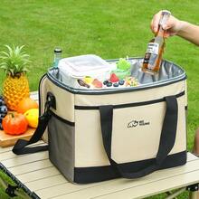 1pc Elegant Portable Multifunctional Camping Picnic Bag, Large Capacity, Suitable For Outdoor Picnics, Waterproof Storage Bag, Essential For Spring Outings, Large Capacity Camping Picnic Bag, Outdoor Utensil Storage Bag, Can Be Handheld Or Backpack, Multi-Layer Compartment Design - Beige Large - View 8