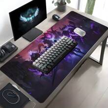 YUFZX Fantasy Themed Gaming Mouse Pad Cool Anime Mousepads Extended Large Desk Mat With Stitched Edge Non-Slip Rubber Base Desk Accessories For Home Office Decor Desk Pad 35.4x15.7 Inch Perfect Gift For Men Women,Mouse Pads For Desk
