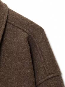Camellia New Autumn/Winter Women's American Minimalist Street Fashion Zip Decor Lapel Jacket Spring - Coffee Brown - View 10