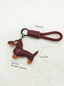 皮革腊肠犬包饰、腊肠犬吊坠、腕带钥匙扣、背包装饰挂饰、动物背包配件、卡通挂饰、狗狗挂饰、可爱挂饰、背包饰、腊肠犬钥匙扣、时尚钥匙扣、卡通钥匙扣、动物钥匙扣